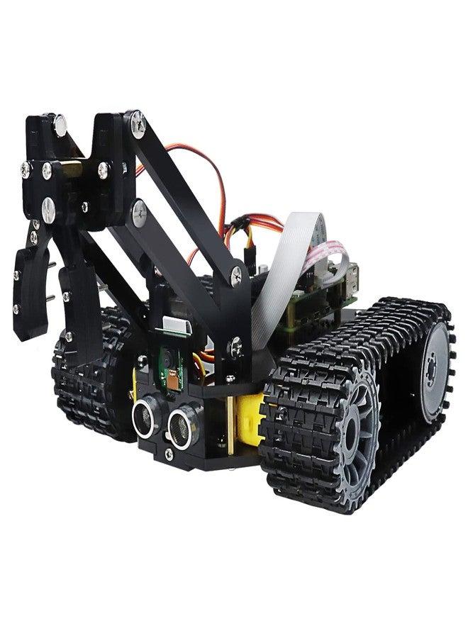 Freenove Tank Robot Kit for Raspberry Pi 5 4 B 3 B+ Zero 2 W, Crawler Chassis, Grab Objects, Ball Tracing, Line Tracking, Obstacle Avoidance, App Control, Camera, Servo (Raspberry Pi NOT Included) - Image 1